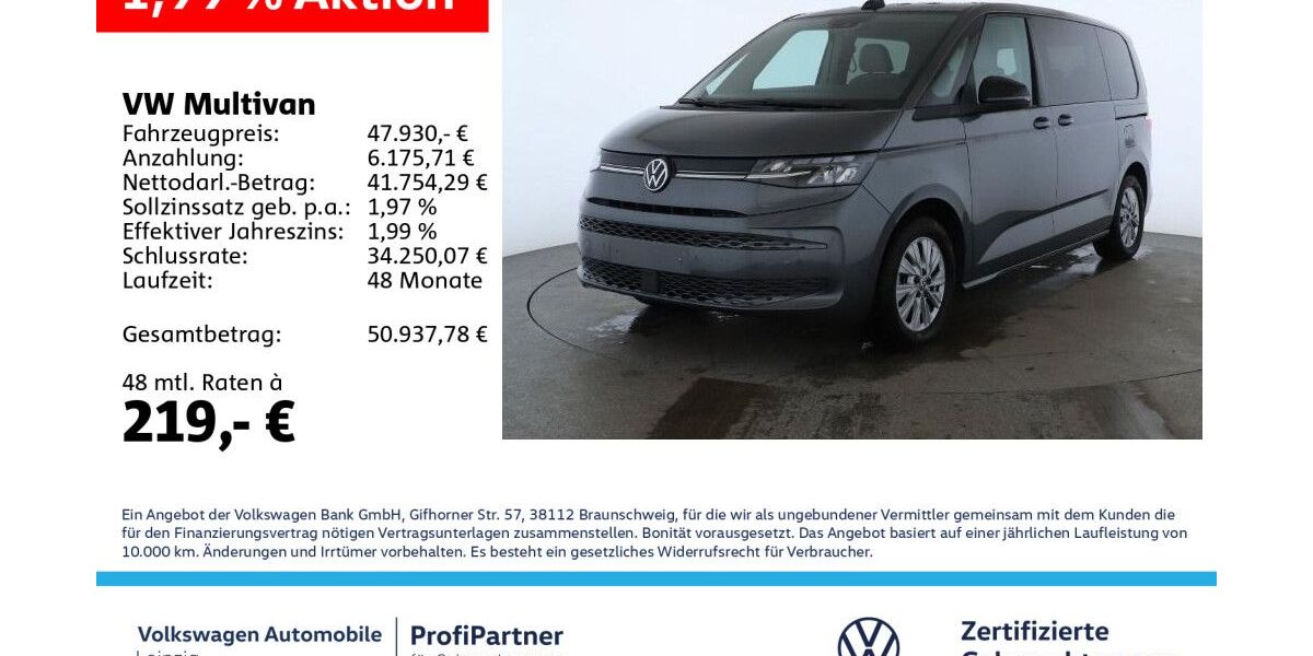 VW T7 Multivan 15.624 km 47.930 &euro; Leipzig 04178