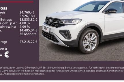 VW T-Cross 25.500 km 24.760 € Weinsberg 74189