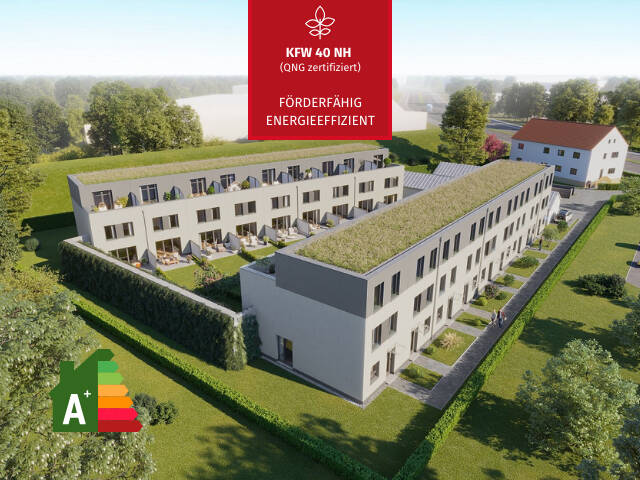 Nachhaltig wohnen, clever sparen: KfW-40-NH Haus mit umweltfreundlicher Pelletheizung 4 zimmer