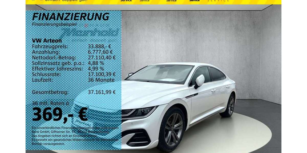 VW Arteon 63.100 km 33.888 &euro; Auerbach/Rebesgrün 08209