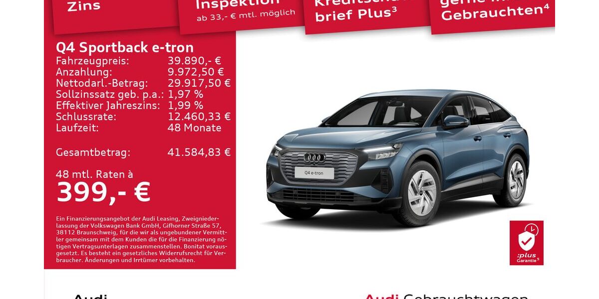 Audi Q4 e-tron 2.540 km 39.890 &euro; Dresden 01169