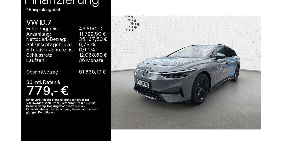 VW ID.7 10.000 km 46.890 &euro; Hofheim 65719
