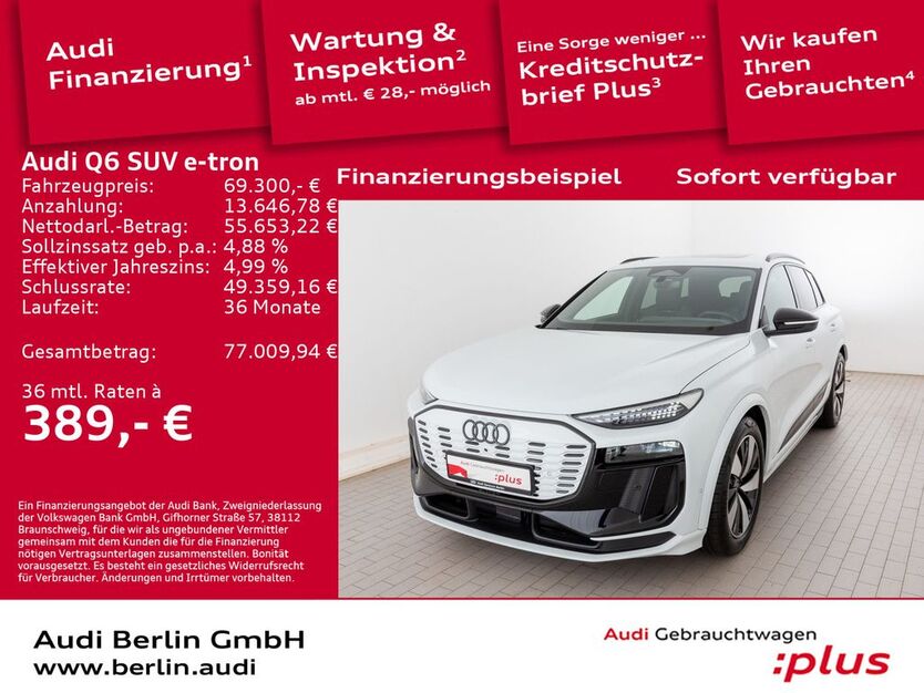 Audi Q6 e-tron 13.400 km 69.300 € Berlin 12489