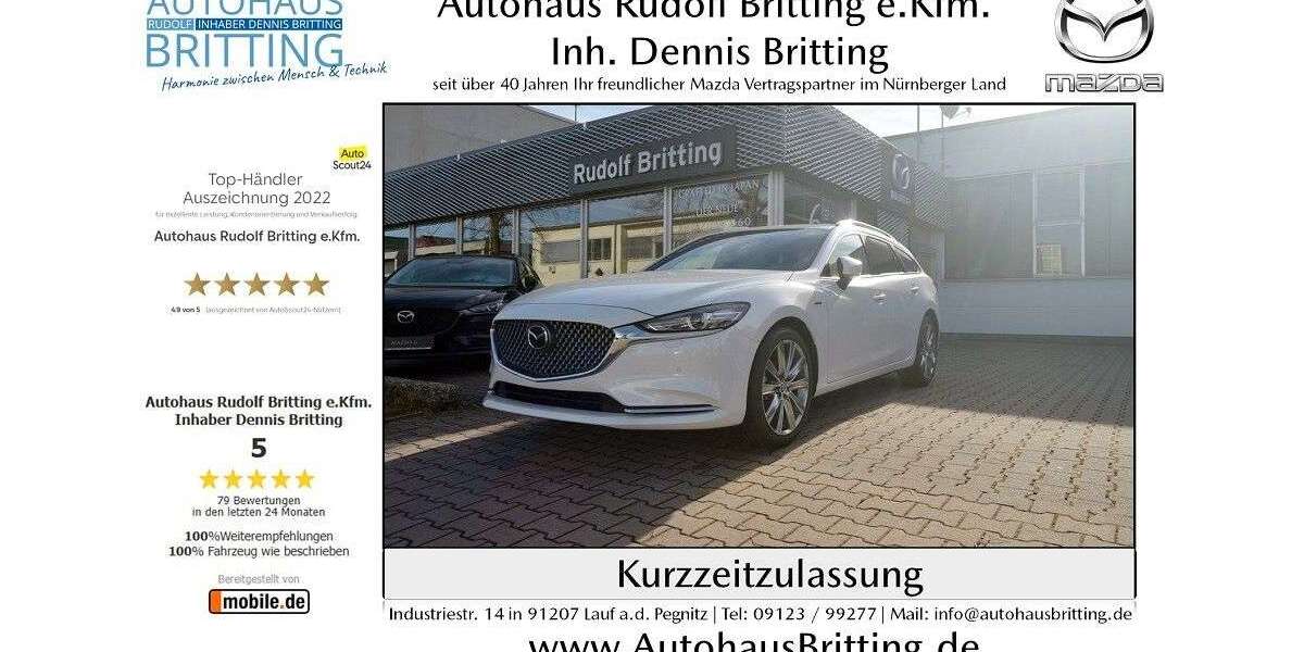 Mazda 6 29.000 km 34.590 &euro; Lauf an der Pegnitz 91207