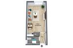Etagenwohnung Würzburg Lengfeld - 1 Zimmer, 22 m&sup2;, 110.000&euro; | Angebot:26416030