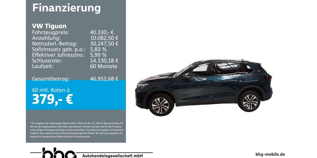 VW Tiguan 6.919 km 40.330 &euro; Albstadt 72458