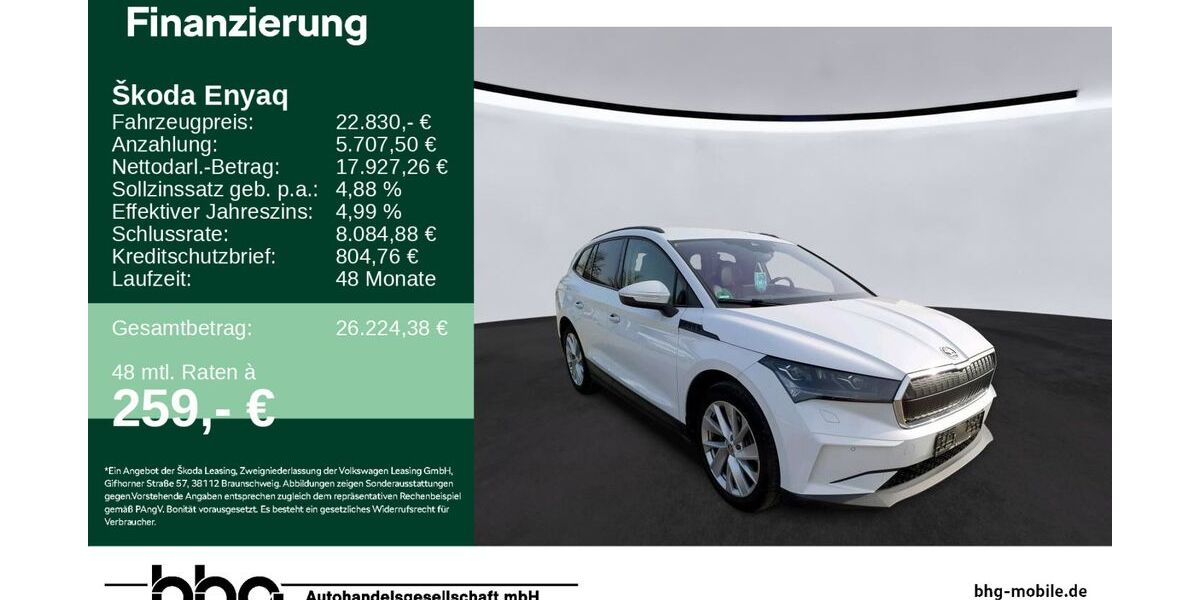 Skoda Enyaq 63.347 km 22.830 &euro; Ettlingen 76275