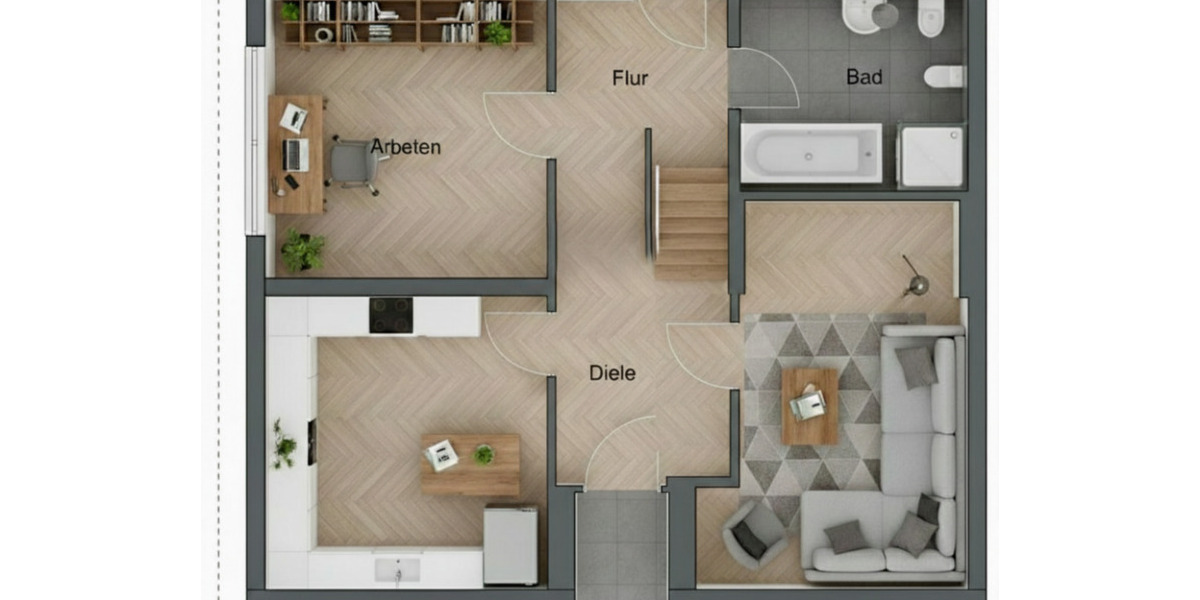 Einfamilienhaus Beckum - 5 Zimmer, 140 m&sup2;, 1.400&euro; | Angebot:25449510