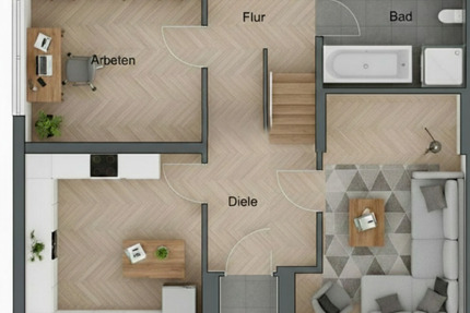 Haus Beckum - 5 Zimmer, 140 m&sup2;, 1.400&euro; | Angebot:25449510