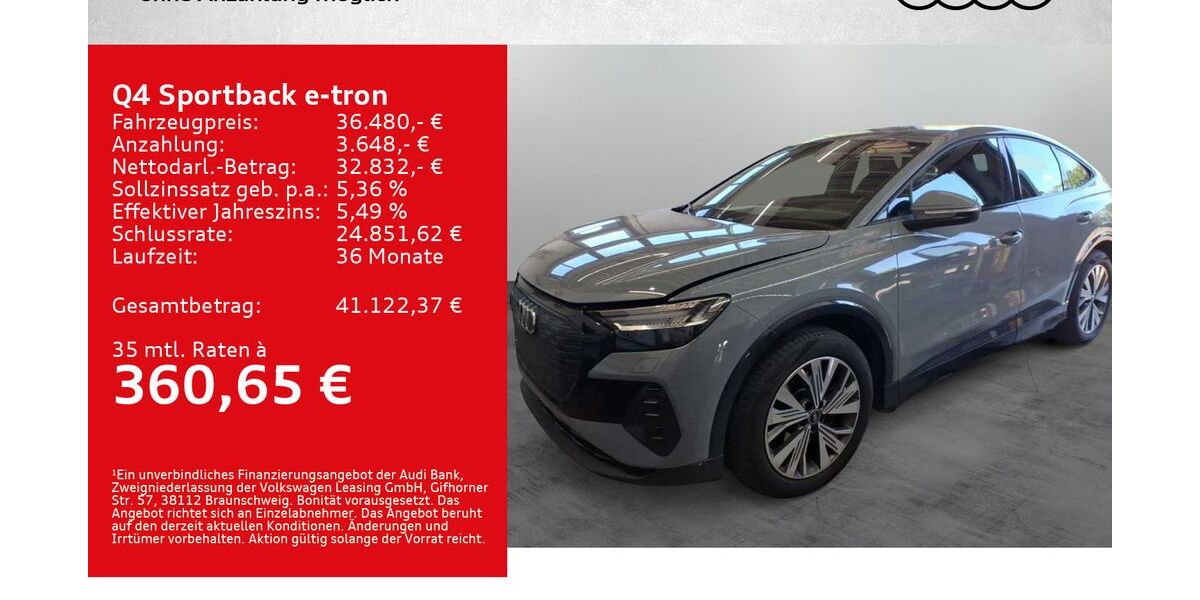 Audi Q4 e-tron 40.000 km 35.980 &euro; Würzburg 97076