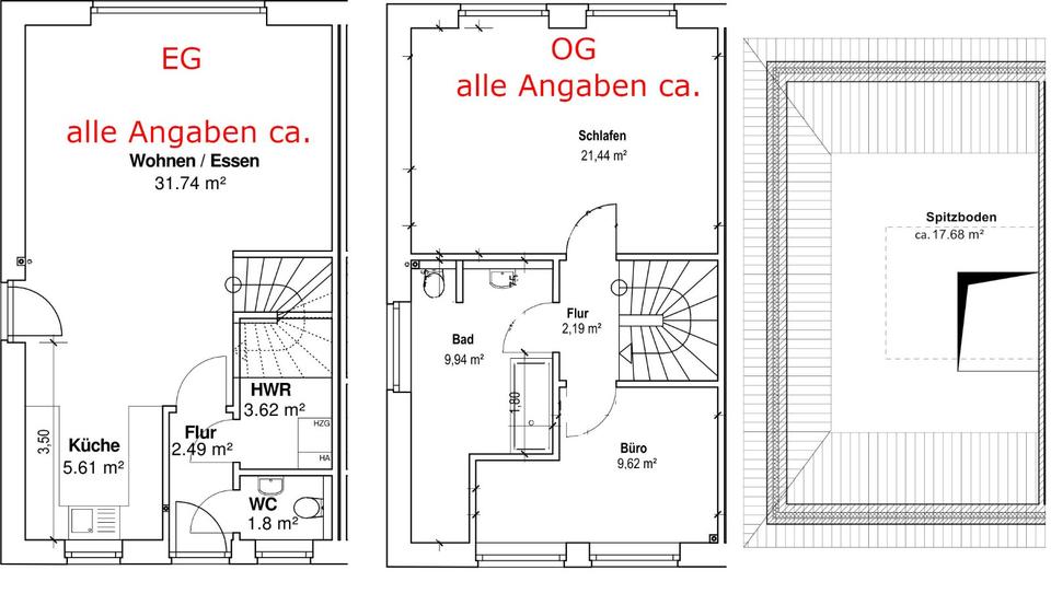 Doppelhaushälfte Weyhe - 4 Zimmer, 115 m&sup2;, 445.000&euro; | Angebot:24750468