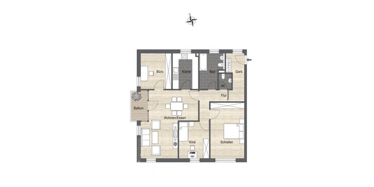 Etagenwohnung Erbach-Dellmensingen Dellmensingen - 4 Zimmer, 96 m&sup2;, 371.500&euro; | Angebot:26728293