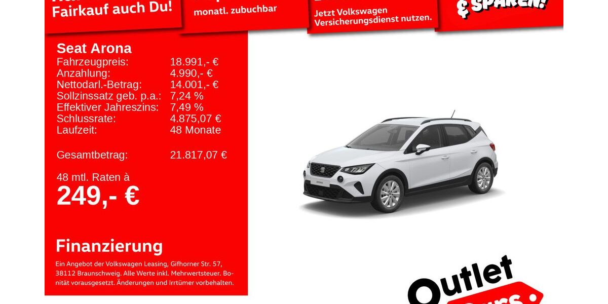 Seat Arona 14.240 km 18.991 &euro; Weinheim 69469