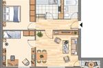 Erdgeschoßwohnung Flensburg Falkenberg - 3 Zimmer, 61 m&sup2;, 629&euro; | Angebot:25853363
