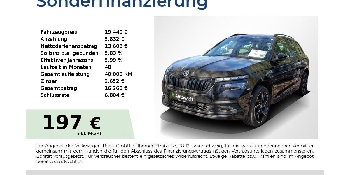 Skoda Kamiq 101.750 km 19.220 &euro; Nürnberg 90431