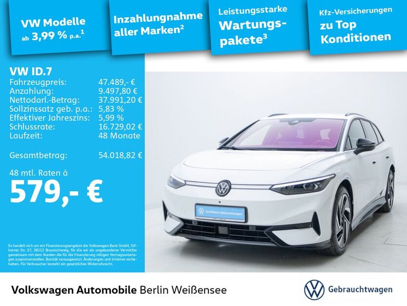 VW ID.7 15.920 km 46.489 € Berlin 13088