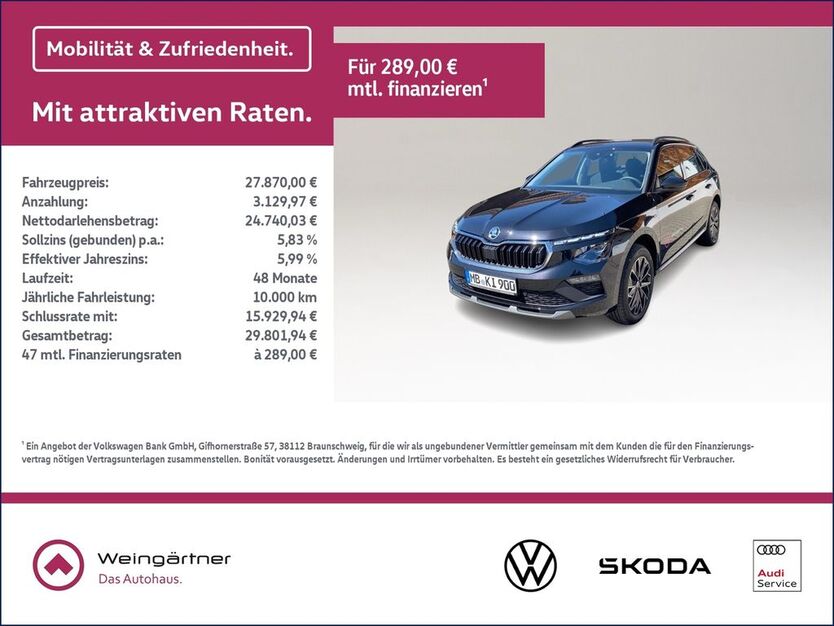 Skoda Kamiq 3.800 km 26.970 € Miesbach 83714