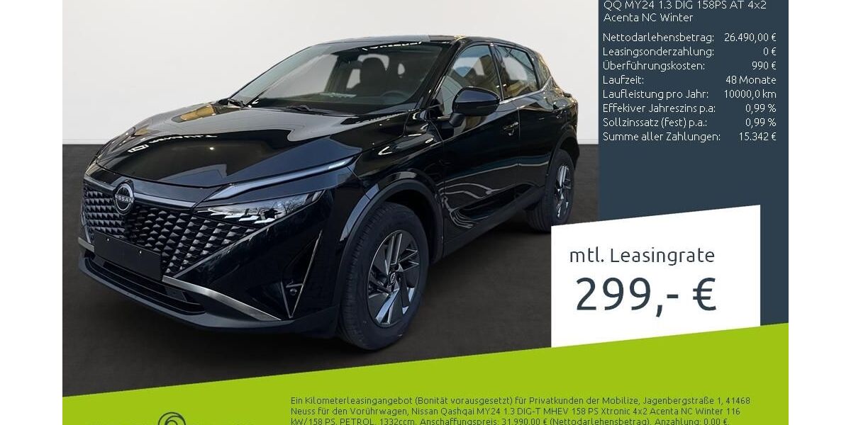 Nissan Qashqai 1.500 km 26.490 &euro; Münster - Amelsbüren 48163
