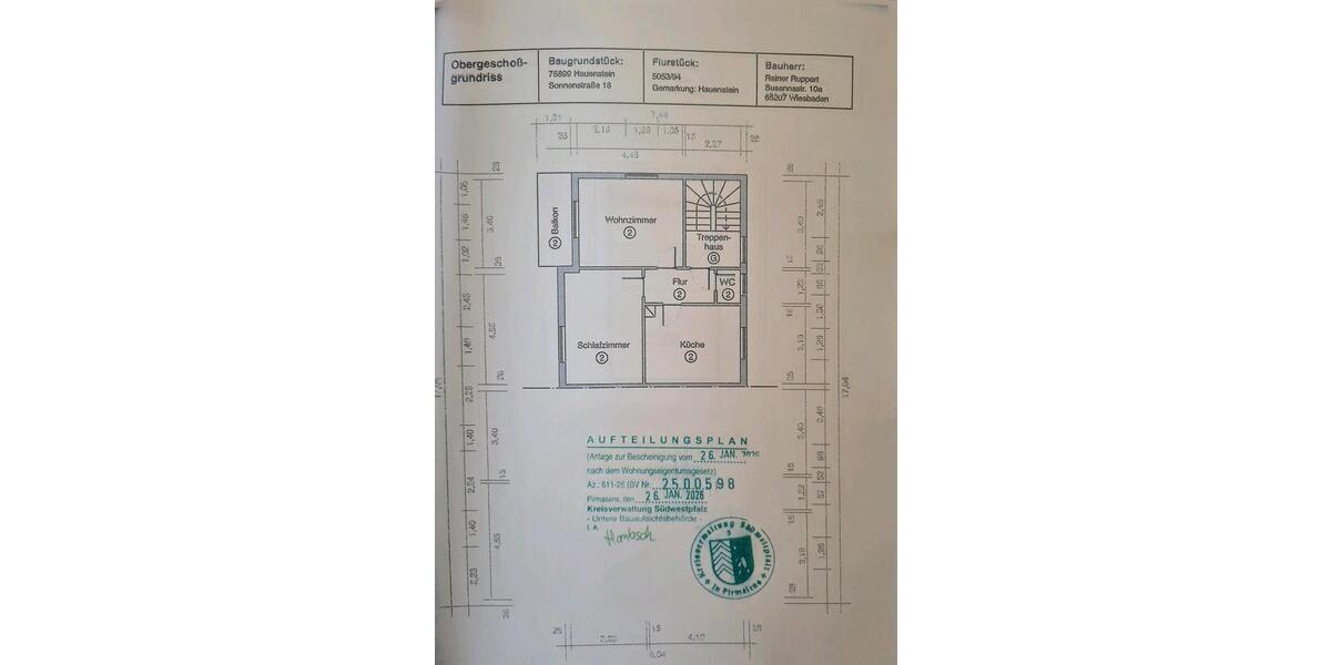 Etagenwohnung Hauenstein - 2 Zimmer, 48 m&sup2;, 72.000&euro; | Angebot:26737860