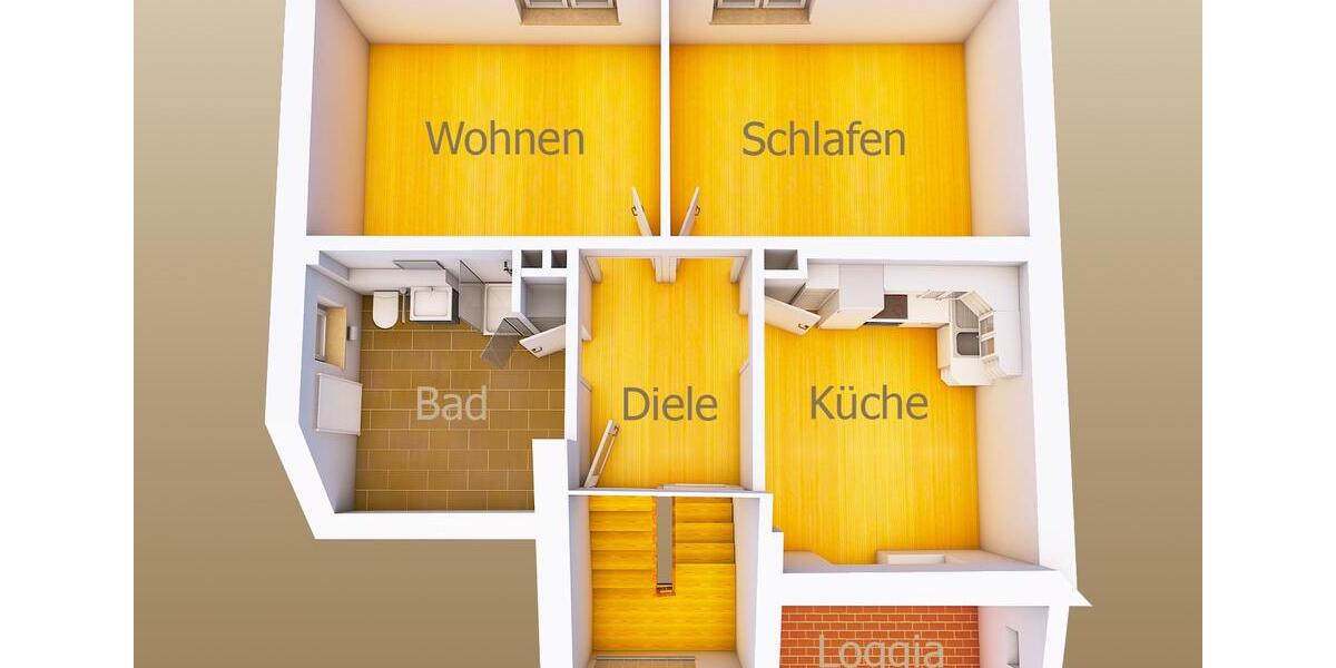 Etagenwohnung Neuhof - 2 Zimmer, 68 m&sup2;, 650&euro; | Angebot:26311661