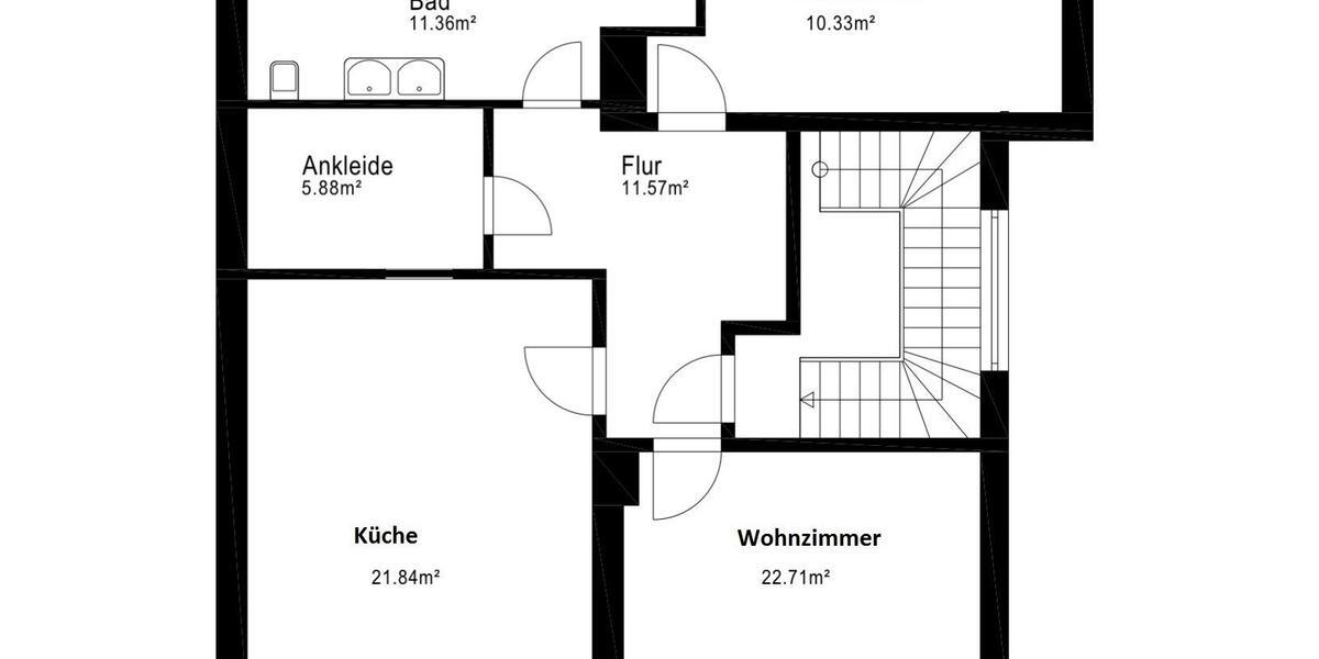 2-ZKB-Wohnung, Nähe Prinz-Carl-Anlage, ca. 81 m² 2 zimmer