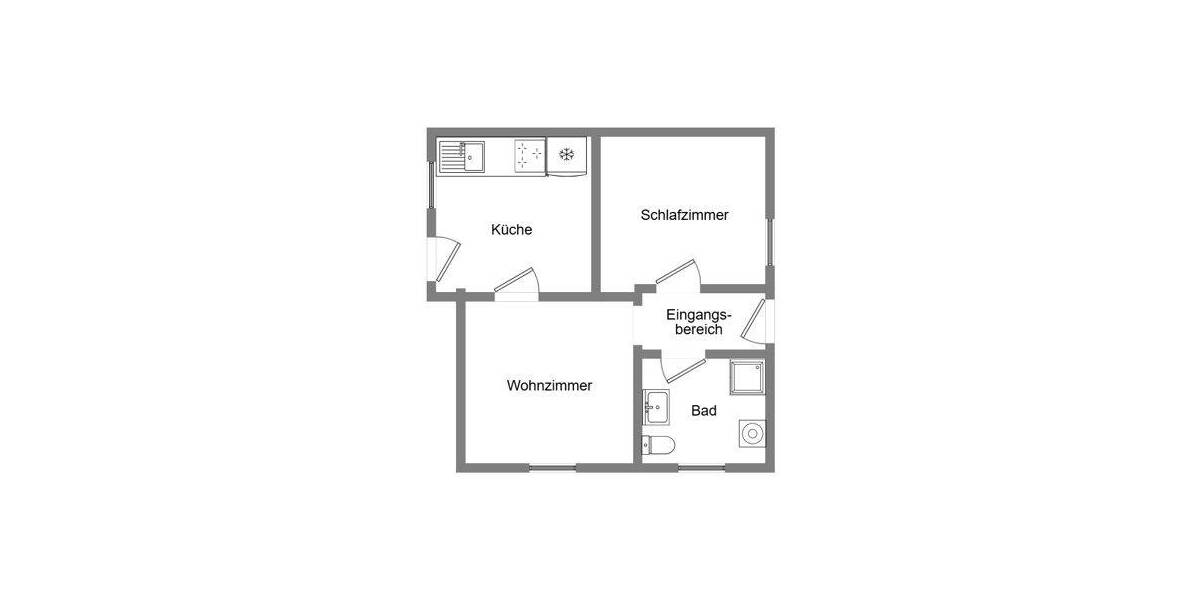 Etagenwohnung Heide - 2 Zimmer, 50 m&sup2;, 620&euro; | Angebot:26881103