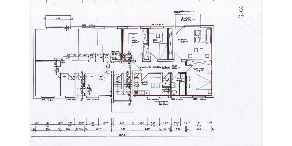 Etagenwohnung Breuberg - 4 Zimmer, 85 m&sup2;, 180.000&euro; | Angebot:24469401