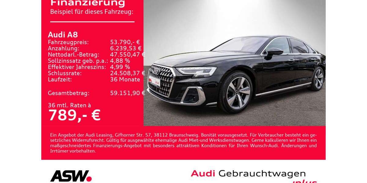 Audi A8 77.990 km 53.790 &euro; Heilbronn 74074
