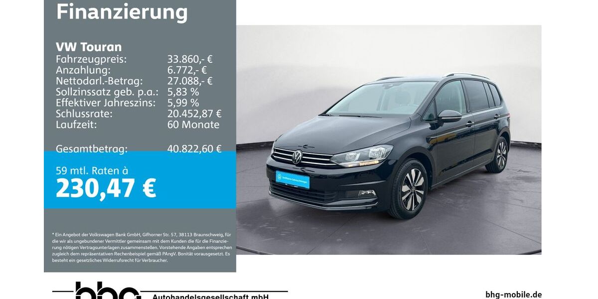VW Touran 16.900 km 31.260 &euro; Metzingen 72555