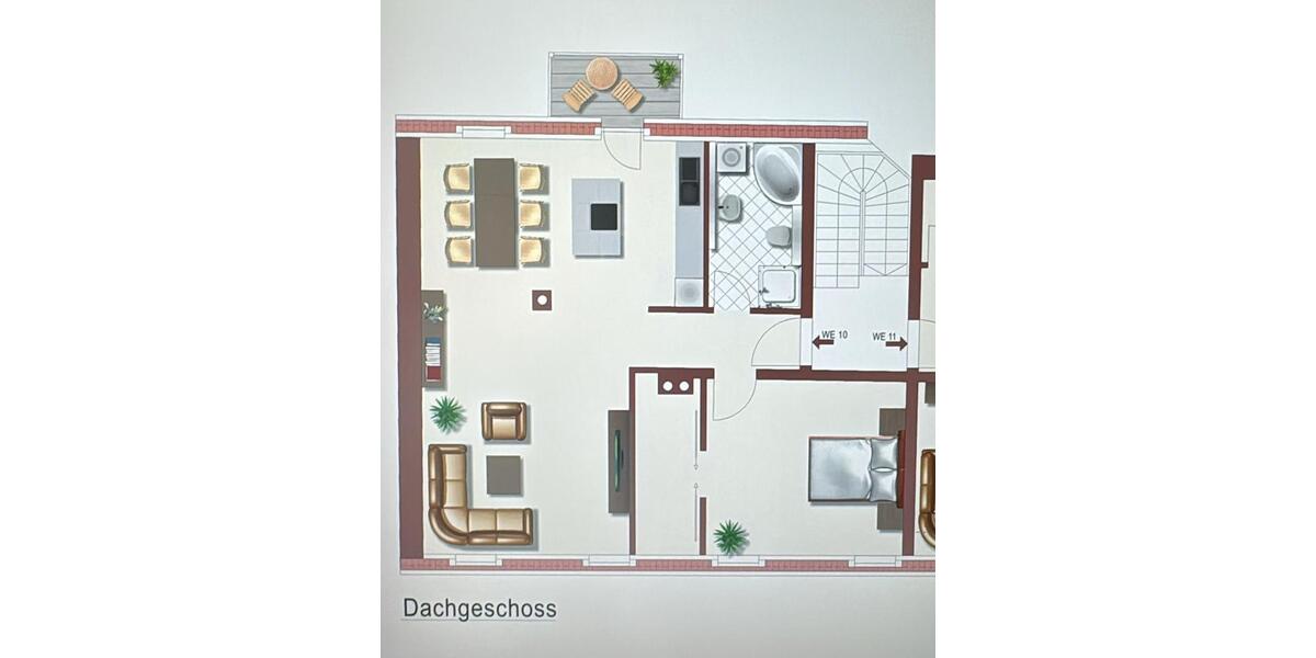 Dachgeschoßwohnung Bamberg Bamberg-Ost - 2.5 Zimmer, 72 m&sup2;, 1.100&euro; | Angebot:26284511