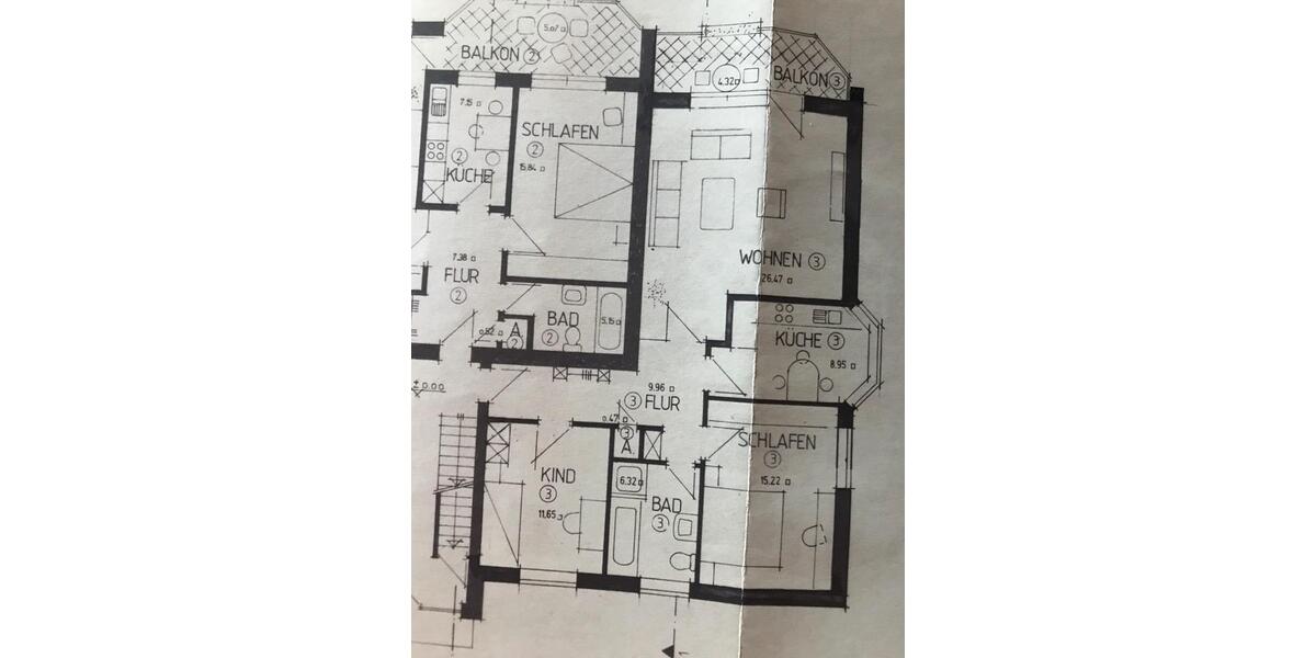 Etagenwohnung Melle - 3 Zimmer, 80 m&sup2;, 800&euro; | Angebot:26035342