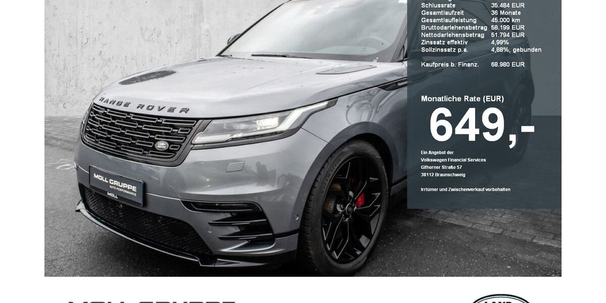 Land Rover Range Rover Velar 15.178 km 63.440 &euro; Düsseldorf 40474
