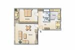 Wohnglück - interessante 2-Zimmer-Wohnung