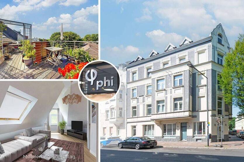 PHI AACHEN - Gepflegte Dachgeschoßwohnung mit Terrasse in begehrter Lage von Aachen!