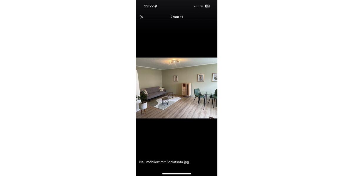 Möblierte 1-Zimmer-Wohnung mit Tiefgaragenstellplatz 1 zimmer