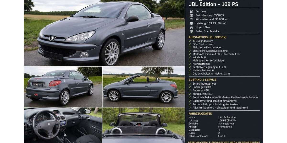 Peugeot 206 96.000 km 3.490 &euro; Wedemark 30900