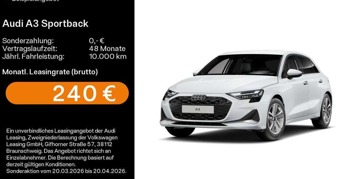 Audi A3 20.200 km 29.349 &euro; Linsengericht 63589