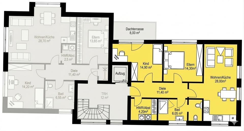 Etagenwohnung Papenburg - 3 Zimmer, 85 m&sup2;, 850&euro; | Angebot:25658653