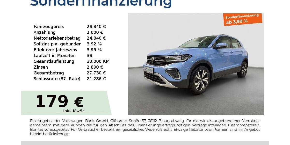 VW T-Cross 14.654 km 26.840 &euro; Fürth 90763
