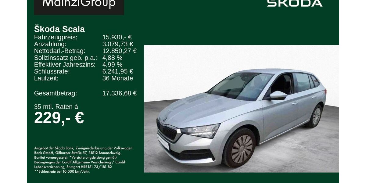 Skoda Scala 46.800 km 15.930 &euro; Feldkirchen/Westerham 83620