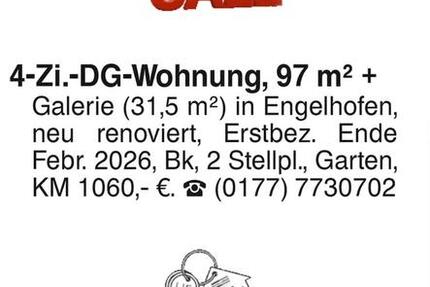 4 Zimmer DG Wohnung 4 zimmer