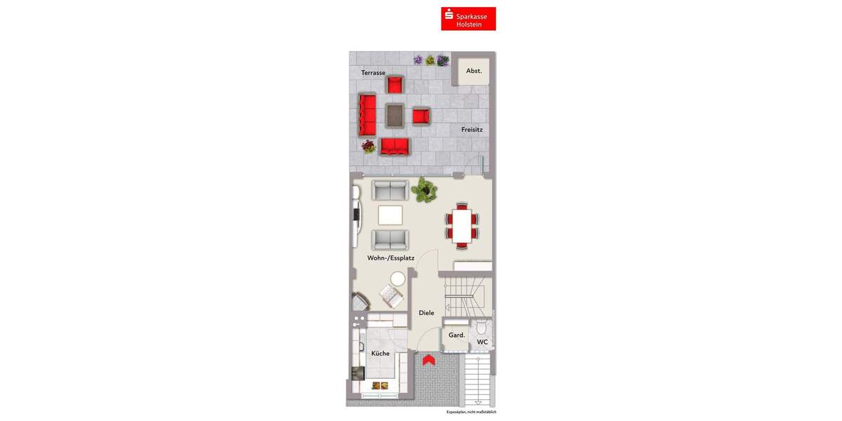 Reihenmittelhaus Glinde - 5 Zimmer, 98 m&sup2;, 385.000&euro; | Angebot:25678312