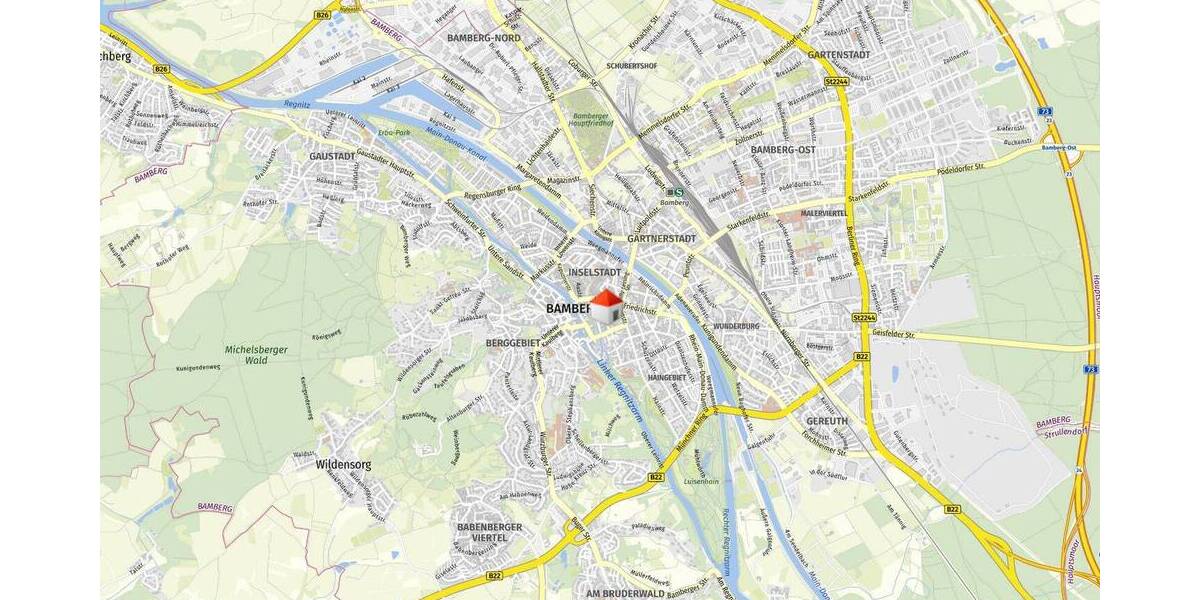 Gewerbeobjekt Bamberg Inselstadt - 6 Zimmer, 125 m&sup2;, 1.875&euro; | Angebot:26064218