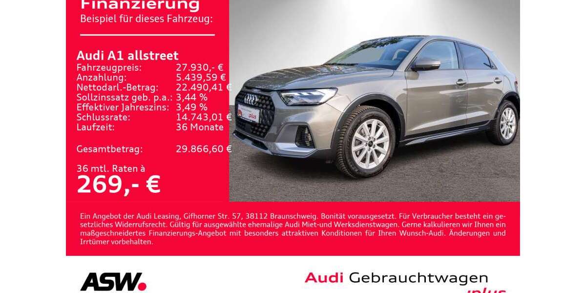 Audi A1 5.500 km 27.930 &euro; Heilbronn 74074