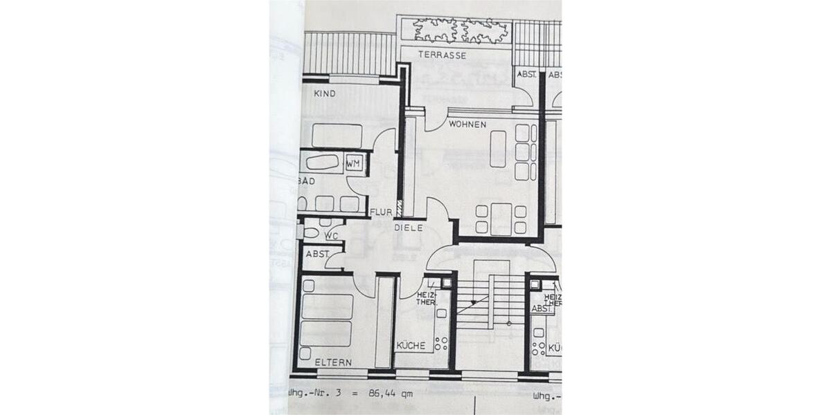 Etagenwohnung Bramsche - 3 Zimmer, 87 m&sup2;, 199.000&euro; | Angebot:24573750