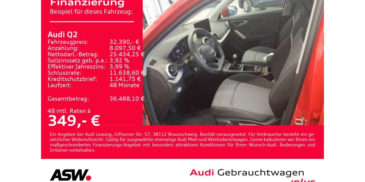 Audi Q2 3.000 km 32.390 &euro; Heilbronn 74074