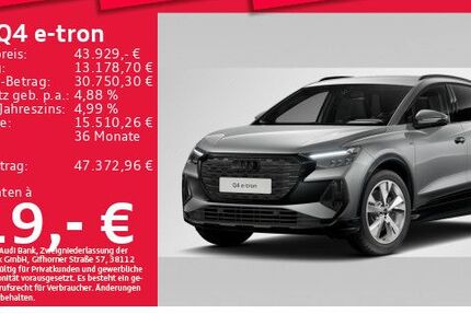 Audi Q4 e-tron 6.291 km 43.929 &euro; München 80935