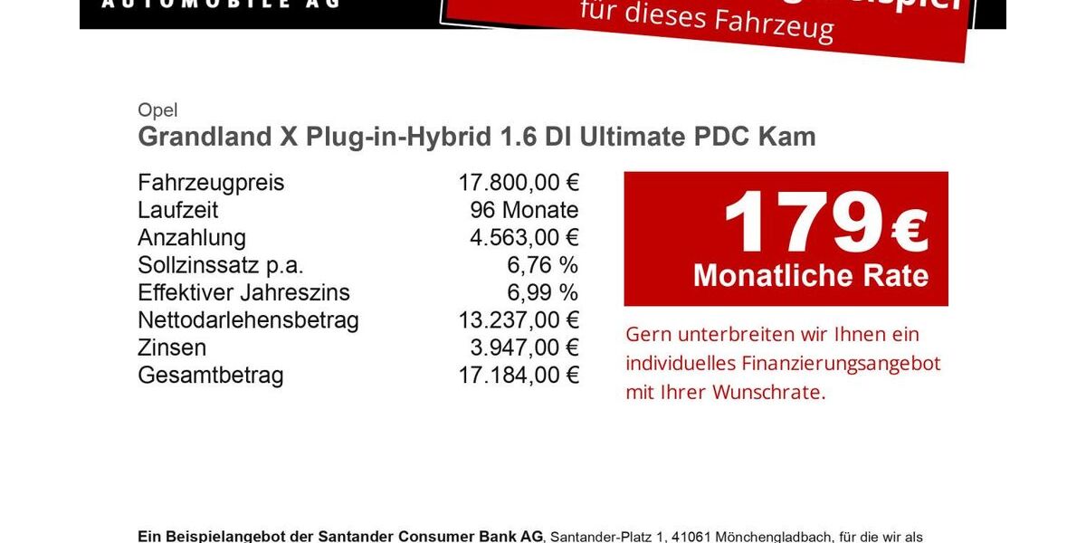 Opel Grandland (X) 38.994 km 17.800 &euro; Schönefeld 12529