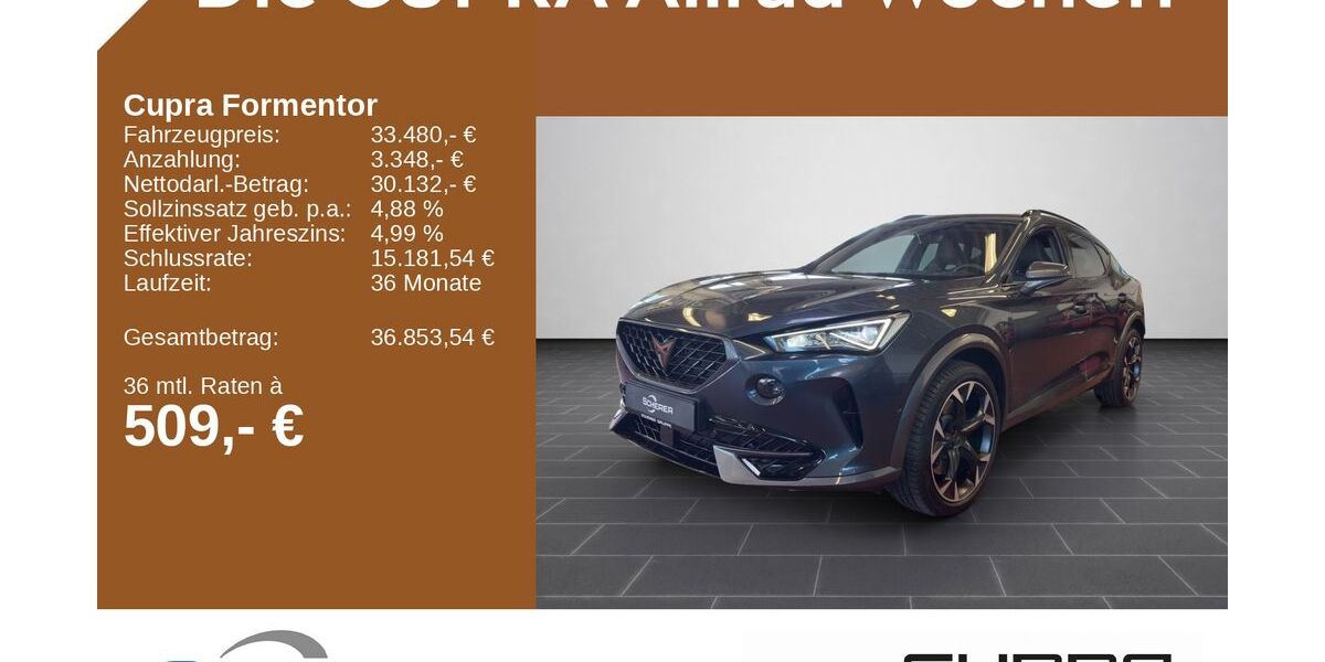 Cupra Formentor 27.005 km 33.480 &euro; Aschaffenburg 63741