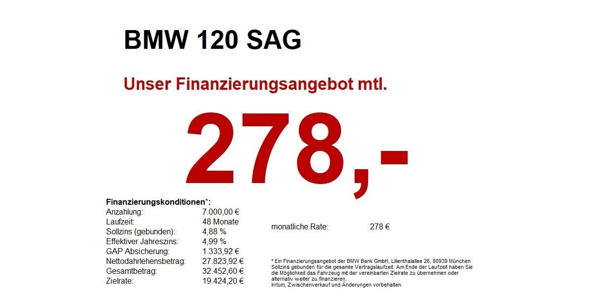 BMW 120 14.500 km 33.490 &euro; Marktsteft 97342